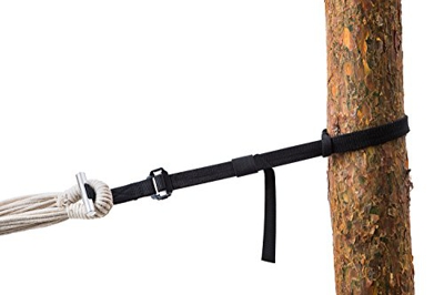 AMAZONAS T-Strap-Accesorio para Hamaca, Color Negro, 10x10x10 cm