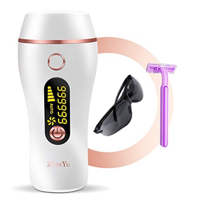 ZumYu IPL - Depiladora de vello sin dolor, para cuerpo y cara, 999,999 flashes