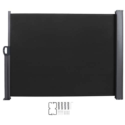 Ejoyous Jardín, balcón, Patio, toldo Lateral retráctil, Parasol Vertical Plegable Extensible para Arden, balcón, Patio, Oficina, Pantalla de privacida