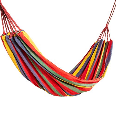 puseky Hamaca para Acampar Silla Colgante Portátil a Rayas Plegable Hamaca Grande para Mochilero