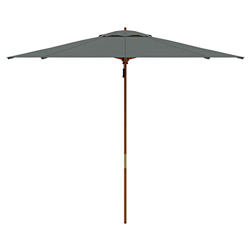 paramondo Parasol parakoala sombrilla de Madera, 3m, Redonda, Color Gris precio