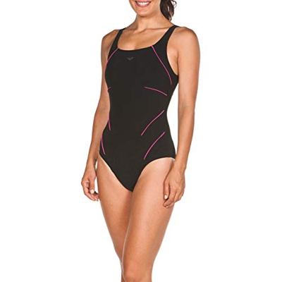 Arena Jewel – Bañador de una pieza para mujer, Mujer, color: black-Rose violet, 40 EU