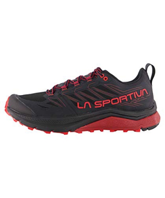 LA SPORTIVA Jackal, Zapatillas de Trail Running Hombre, Black/Poppy, 46.5 EU