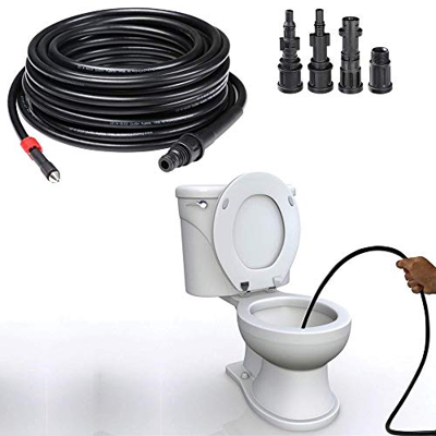 Mini sonda desatascador tuberías 15 mt 4 adaptadores destornillador anti-doblez