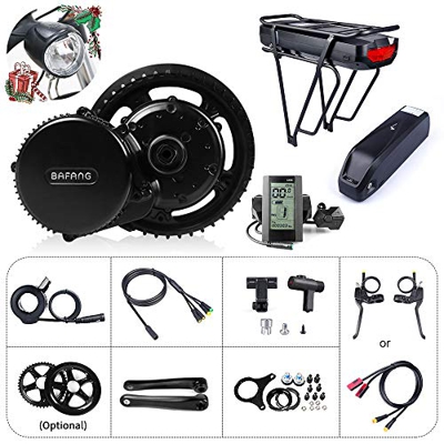 Bafang Bicicleta eléctrica BBS01B 48V 500W Kit de conversión de Bicicleta de montaña con Motor Central Bicicleta de EBike con batería de 48V 11.6/17.5