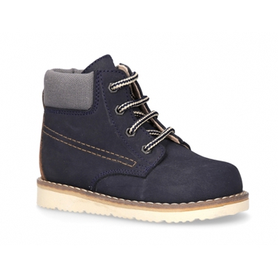 Botita Niños Sport Tipo Montaña En Tallas Pequeñas. 33 Marino