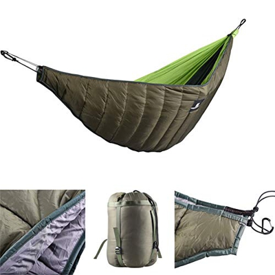 Ruixf Hamaca de Invierno Underquilt, Camping de Invierno Saco de Dormir Debajo de la Colcha Manta Ultralight Underquilt