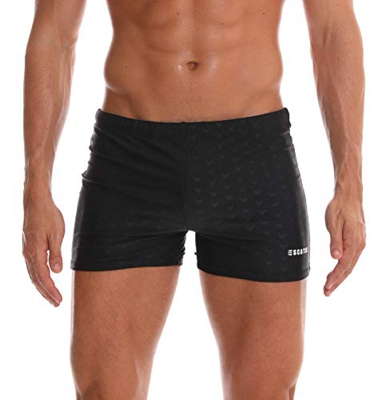 Arcweg Bañadores de Natación Traje de Baño Corto para Hombres Calzoncillos Secado Rápido Elástica Almohadillas Extraídas Deportes Acuáticos Negro XXXL