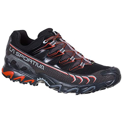 LA SPORTIVA Ultra Raptor GTX, Zapatillas de Trail Running Hombre, Black/Poppy, 40.5 EU