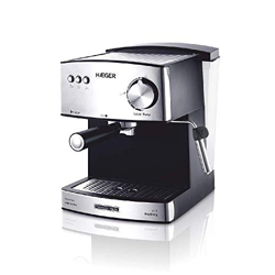 HAEGER Expresso ITÁLIA - Cafetera Espresso con Bomba Italiana de 15 Bar, con 850W de Potencia, Capacidad de 1,6L - Caldera de aleación en INOX Moldead en oferta