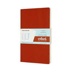 Moleskine QP721F16B24 - Diarios con rayas volantes, color naranja coral y azul aguamarina precio