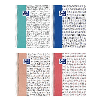 Cuaderno microperforado Oxford Funny Trends A4+ 120h 5x5 - surtido aleatorio