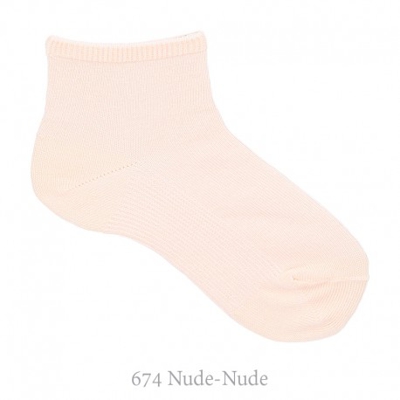 Calcetín Tobillero Algodón Elástico Condor. 674-nude 2