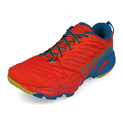 LA SPORTIVA Akasha, Zapatillas de montaña Hombre, Poppy/Neptune, 41 EU