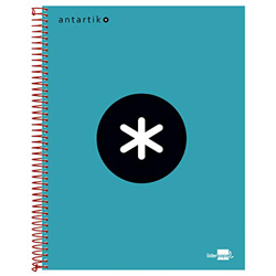 Liderpapel Cuaderno Espiral A4 Micro Antartik Tapa Forrada 120H 100 Gr Cuadro 5 Mm 5 Bandas 4 Taladros Color Turquesa en oferta