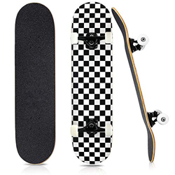 HUADUO Patineta Completa para Principiantes, Tablero de centavo, Tablero de Arce Doble Profesional de 31 Pulgadas con rodamiento ABEC-9 para Adultos/n precio
