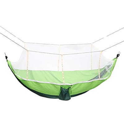 Viitech - Hamaca portátil de doble viaje con red de mosquitos y mosquitos, kit de supervivencia para excursiones al aire libre