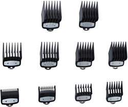 Guías de Corte de Repuesto para Wahl Cortapelos, Peine Profesional Peines de Límite Peines Cortapelos de 10 Piezas Poweka para Wahl precio