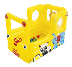 Bestway 93506 - Piscina de Bolas Hinchable Fisher Price Autobús Escolar 137x96x96 cm Amarillo precio