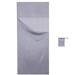 Vagabag - Saco Sábana de Dormir - Sábana de Seda Ultraligera - cómoda y Suave: 100% Seda Natural - Compartimento para Almohada - para Acampada y Cualq precio