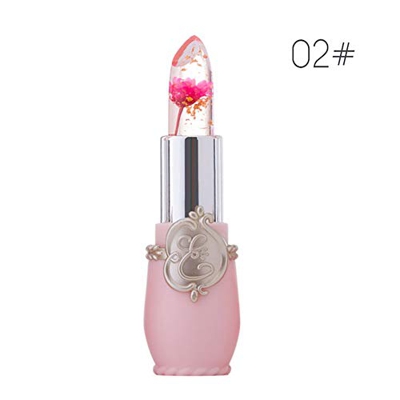 1PC Ingredientes naturales Bálsamo labial Flor de jalea Lápiz labial Crema hidratante labial Labio duradero Blam Bálsamo impermeable Cambio de color L