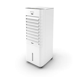 Olimpia Splendid 99310 Peler 6C Ventilador Enfriador Ionizador con mando a distancia, temporizador y bidón extraíble 6 litros, 450 m3/h, 75 W, Blanco en oferta