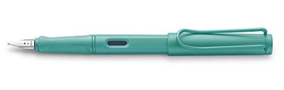 LAMY Safari Candy 021 – Pluma estilográfica moderna en color aguamarina con mango ergonómico y diseño atemporal, grosor M – Modelo especial