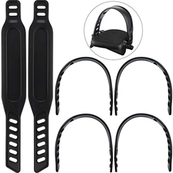 Boao 6 Paquetes Correas de Goma del Pedal Correas de Pedal de Bicicleta Estática Correas del Pedal para Ejercicio de Girar Bicicleta Ciclo Inicio o Gi características