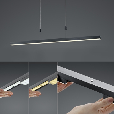 B-Leuchten Expanda-X colgante LED, antracita