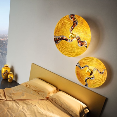 KOLARZ Luna Kiss Gold aplique, 24 kt, Ø 54 cm