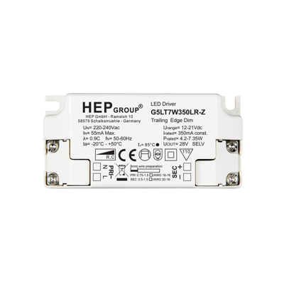 Driver LED G5LT, 7 W, 350 mA, atenuable, CC