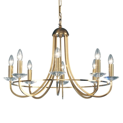 KOLARZ Imperial lámpara de araña, latón, 8 luces
