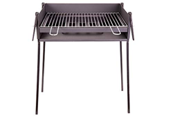 Barbacoa CARBÓN Y LEÑA 60X40 CENTÍMETROS con Soporte para PAELLERA Ideal Camping Y Playa características