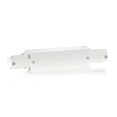 Eutrac conector en I, alimentación posible, blanco