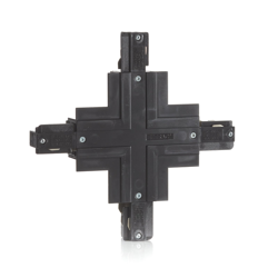 Eutrac conector X riel trifásico empotrado, negro características