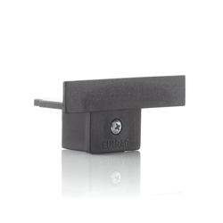 Eutrac tapa final para riel empotrado, negro precio
