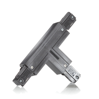 Eutrac conector T tierra interior izquierda, negro