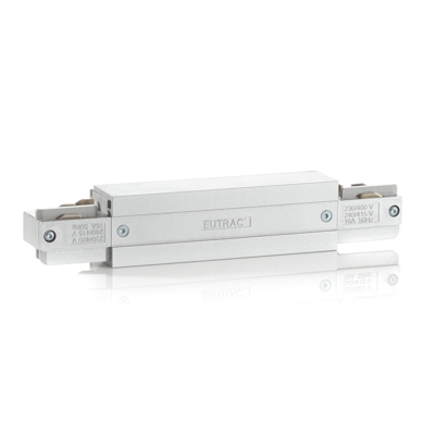 Eutrac conector en I, alimentación posible, plata