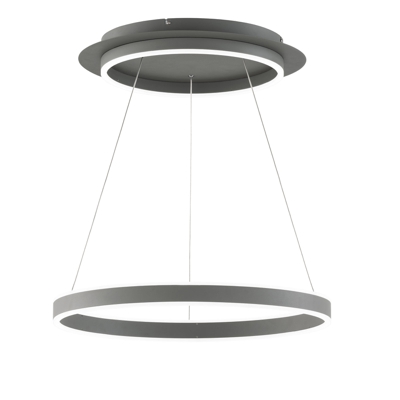 Lámpara colgante LED Kemi, control remoto, redondo