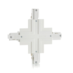 Eutrac conector X riel trifásico empotrado, blanco precio