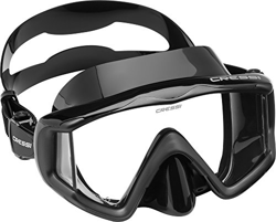 Cressi Liberty Máscara de Buceo, Apnea y Snorkel, Unisex Adulto, Negro/Negro, Talla Única características