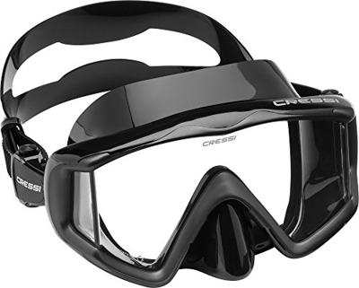 Cressi Liberty Máscara de Buceo, Apnea y Snorkel, Unisex Adulto, Negro/Negro, Talla Única