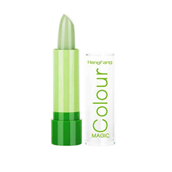 Elenxs Nueva Hengfang H114 Impermeable Bálsamo Labial Cambio de Color del lápiz Labial Mujer Niñas Dama Verde Pegar para Red Rose Hidratante en oferta