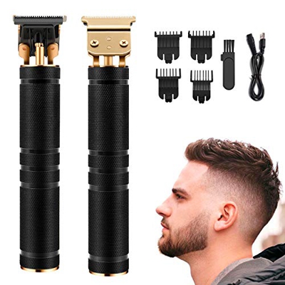 Cortapelos Hombre,Cortapelo para Hombres,Cortapelos Eléctrico con 4 Peines Guía,Profesional Recortadora para Barba y Pelo ,Carga USB(Negro).