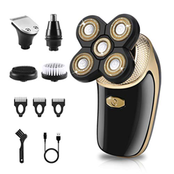 Maquina De Afeitar,5 En 1 Pelo De La Nariz Afeitadora Cabeza Hombre Afeitadora Barba Hombre 4d Impermeable Recortadora De Barba Para Hombres afeitador características