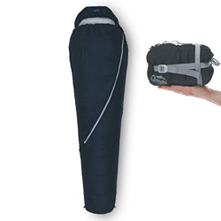 Qeedo Light Hitazo Saco de Dormir Ligero Momia (Peso: 670 g) - Azul en oferta