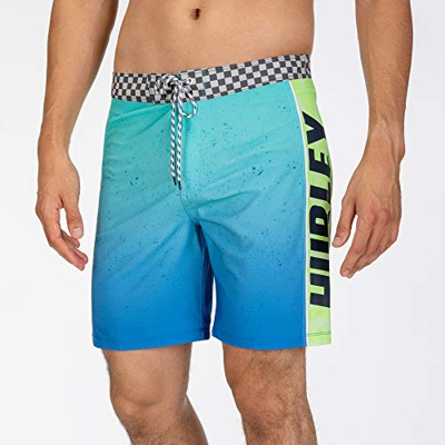 Hurley M Phtm Fastlane Flashback 18' Bañador, Hombre, Aurora Green, 28