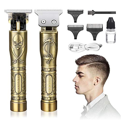 Cortapelos Hombre Profesional-GLAMADOR Recortadora de Barba Profesional para Hombres-Maquina de Afeitar Eléctrica, Maquina Cortar Pelo Inalámbrica USB