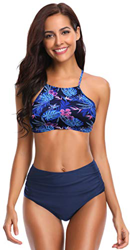 SHEKINI Bikini brasileño de Las Mujeres Set Up Bikini Top Bikini de Cintura Alta Shorts Deportes Traje de baño Split Traje de baño Traje de baño Grand precio