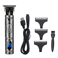 Máquina Cortapelo para Hombres,Anself Cortadoras de pelo eléctricas digitales LCD Grabado Recorte Cortadora de pelo eléctrica para el hogar cortar pel precio
